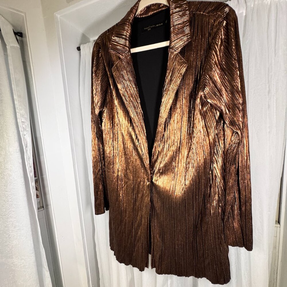 REVOLVE X HOUSE OF HARLOW LEE BRONZE BLAZER JACKET M